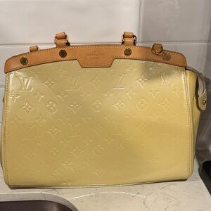 FLASH sale Louis Vuitton Brea Yellow Monogram Vernis Bag